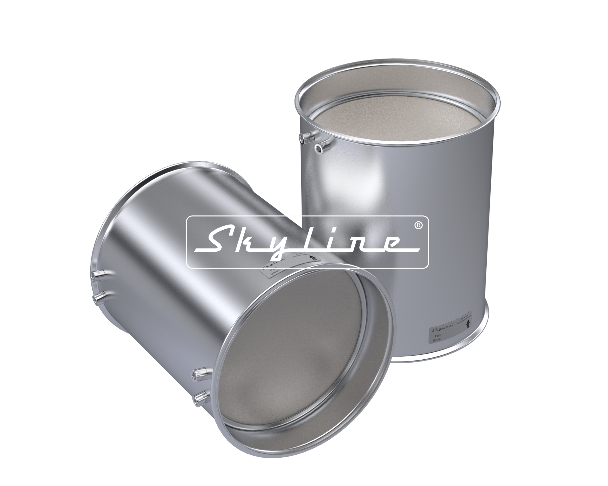 1N1205 New Skyline DPF - Navistar Maxxforce 11/13/15 (Clamps & Gaskets Included)