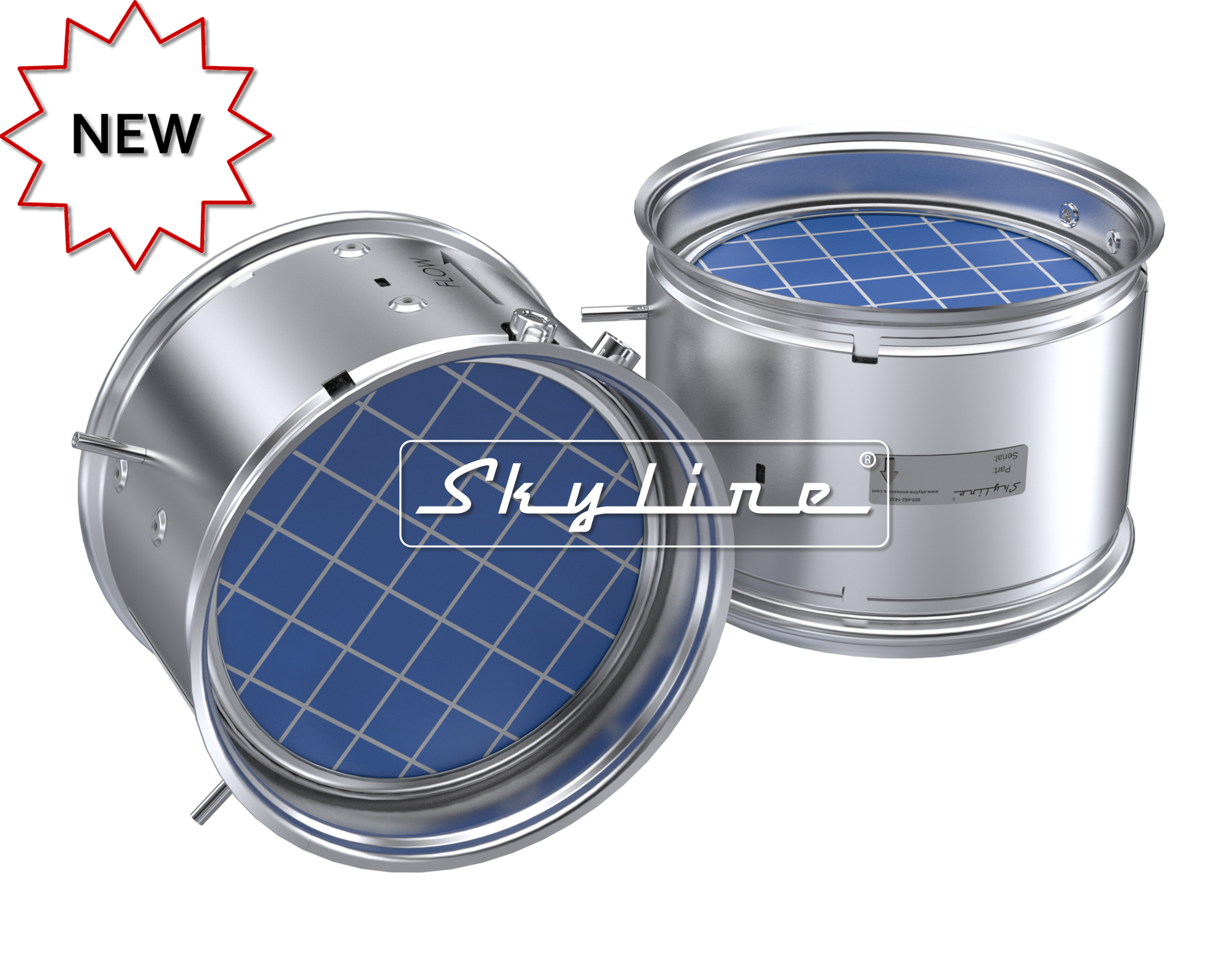 BJ0713 New Skyline DPF - Cummins B6.7 & L9 (Clamps & Gaskets Included)