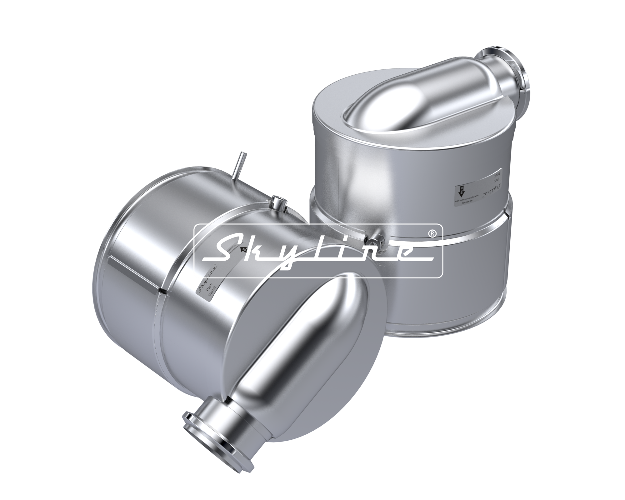 CJ0417 New Skyline DOC - Cummins ISC/ISL & Paccar PX8 (Clamps & Gaskets Included)