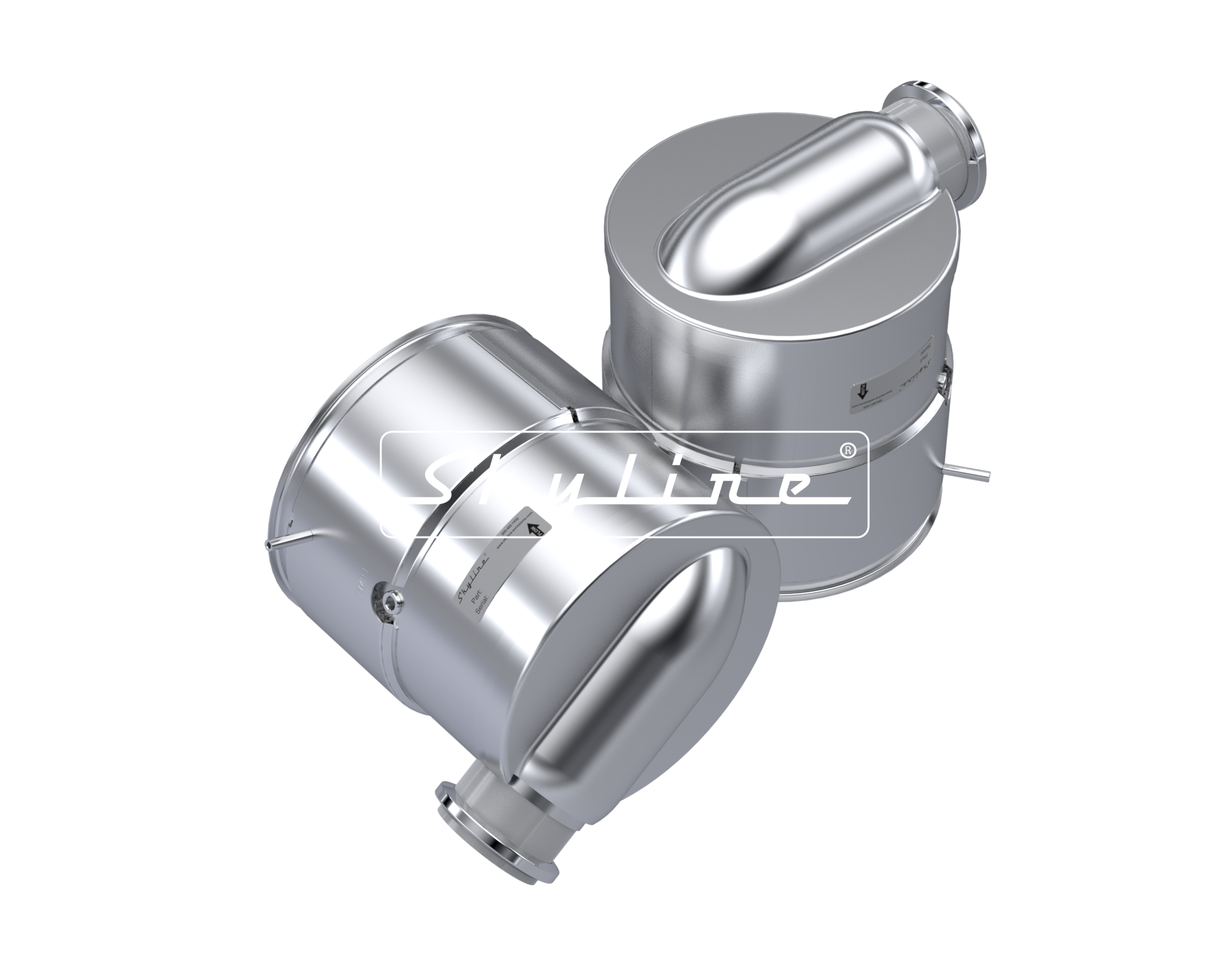 CJ0419 New Skyline DOC - Cummins ISC/ISL & Paccar PX8 (Clamps & Gaskets Included)