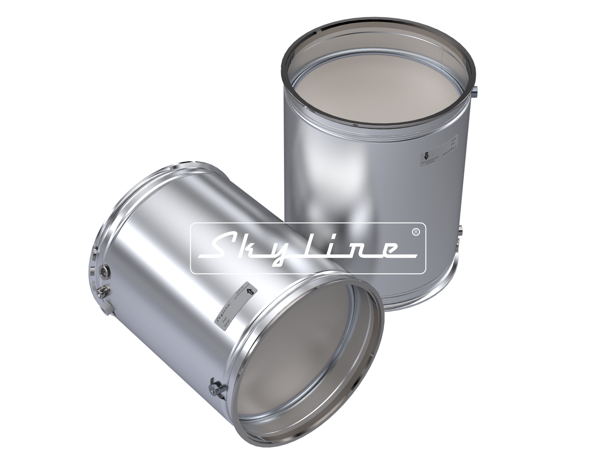 DQ1202 New Skyline DPF - Detroit Diesel (Clamps & Gaskets Included)