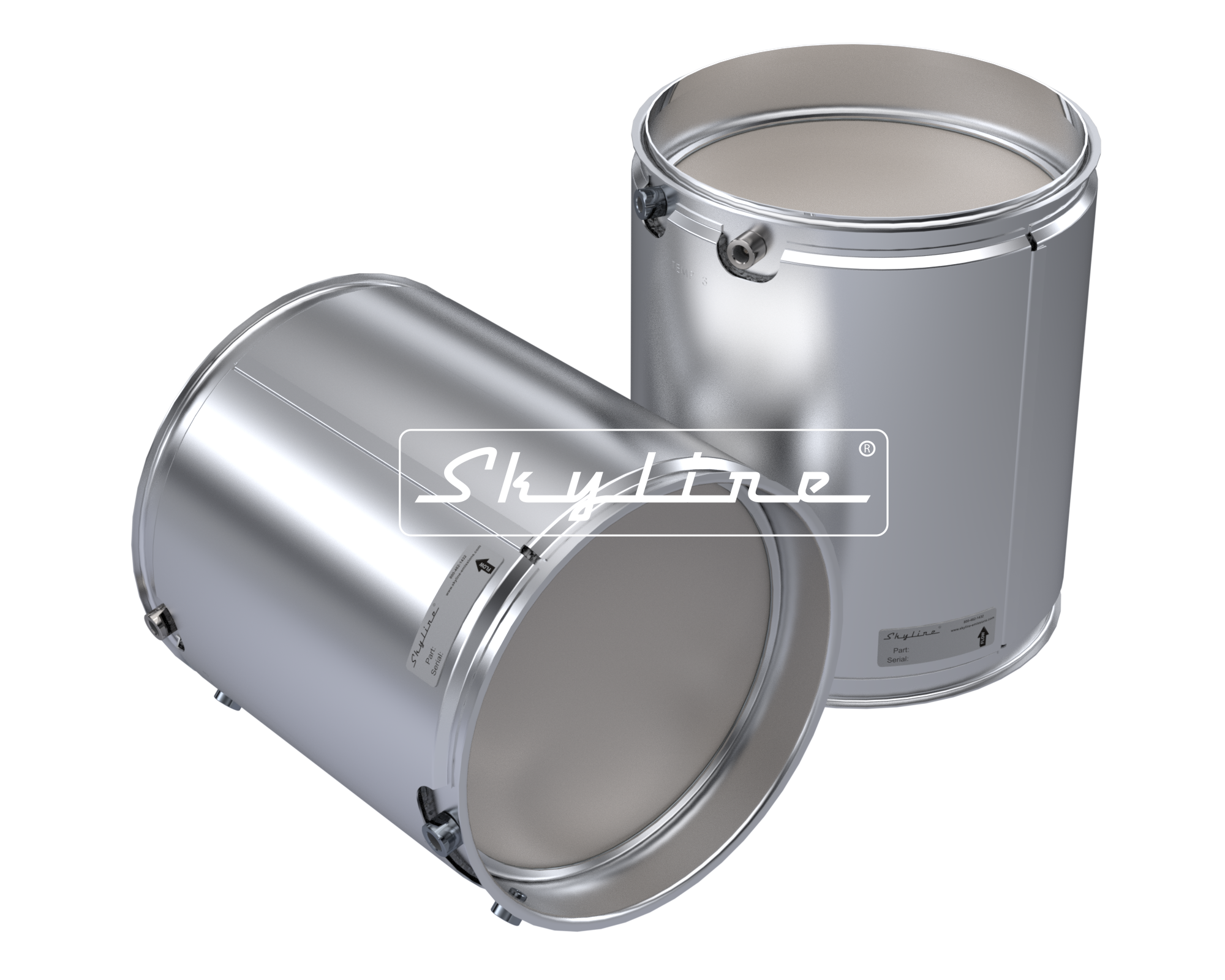MN1104 New Skyline DPF - PACCAR/MX13 (Clamps & Gaskets Included)