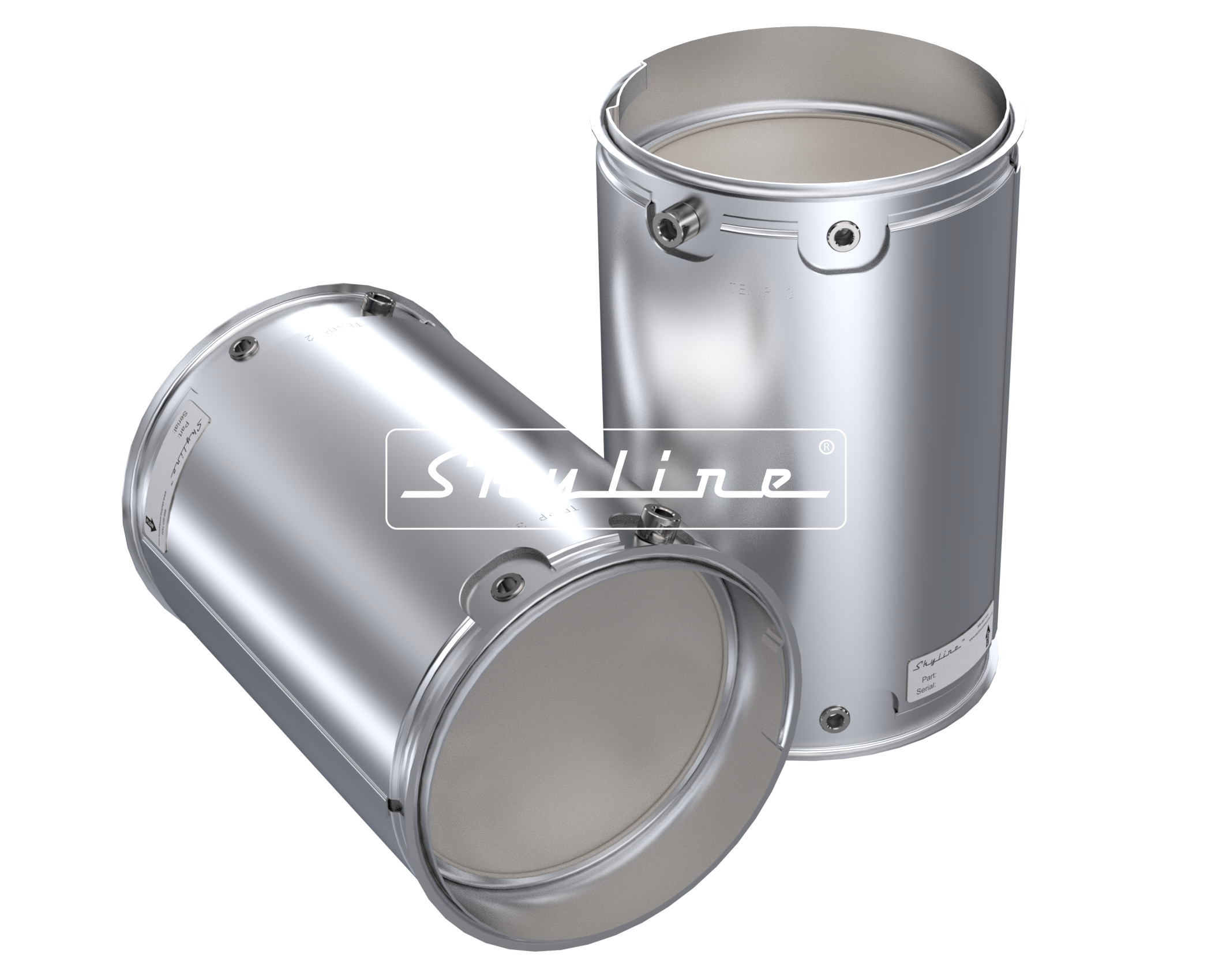 XN1104 New Skyline DPF - Cummins ISX & Paccar MX13 (Clamps & Gaskets Included)