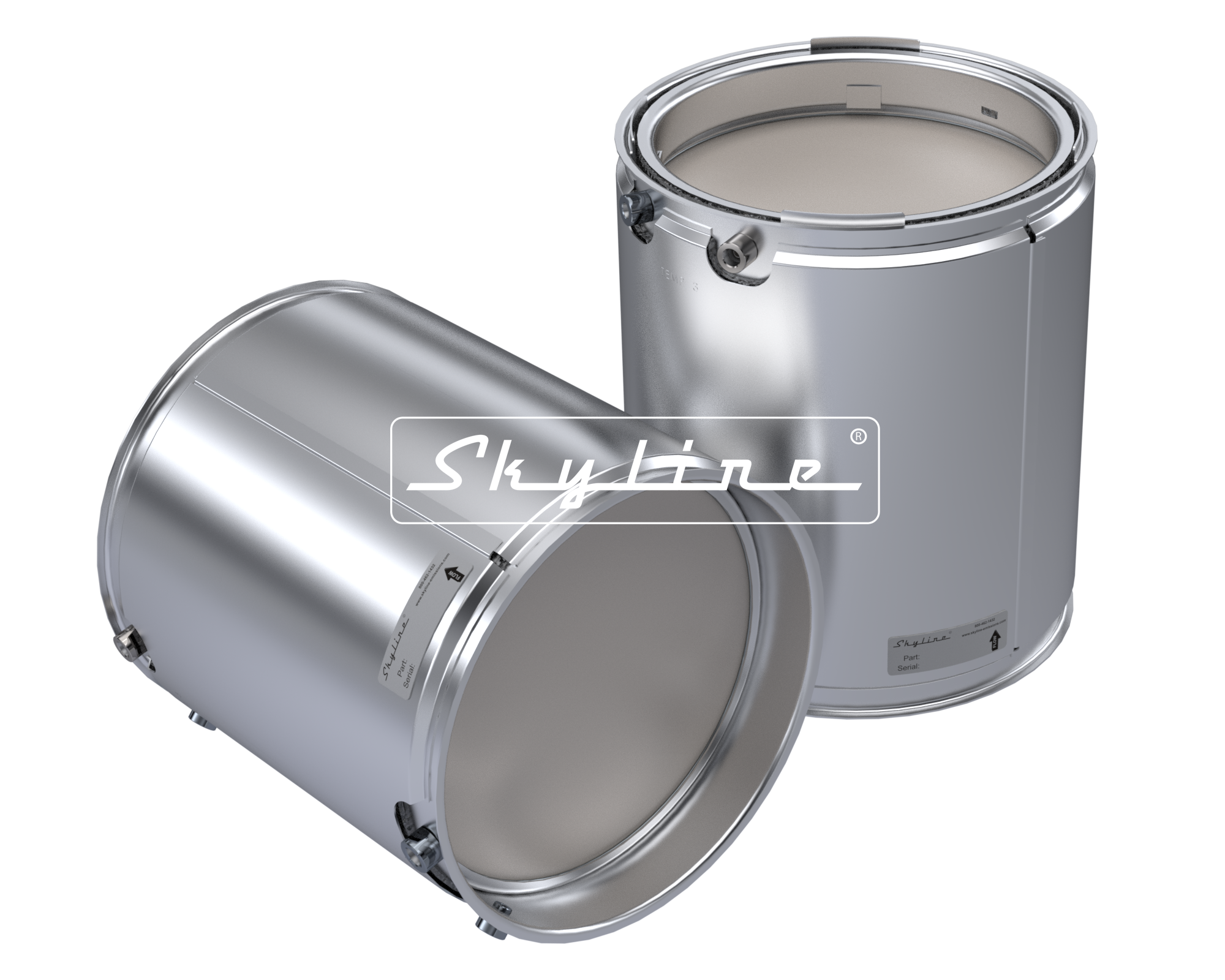 XN1106 New Skyline DPF - Cummins ISX 15 (Clamps & Gaskets Included)