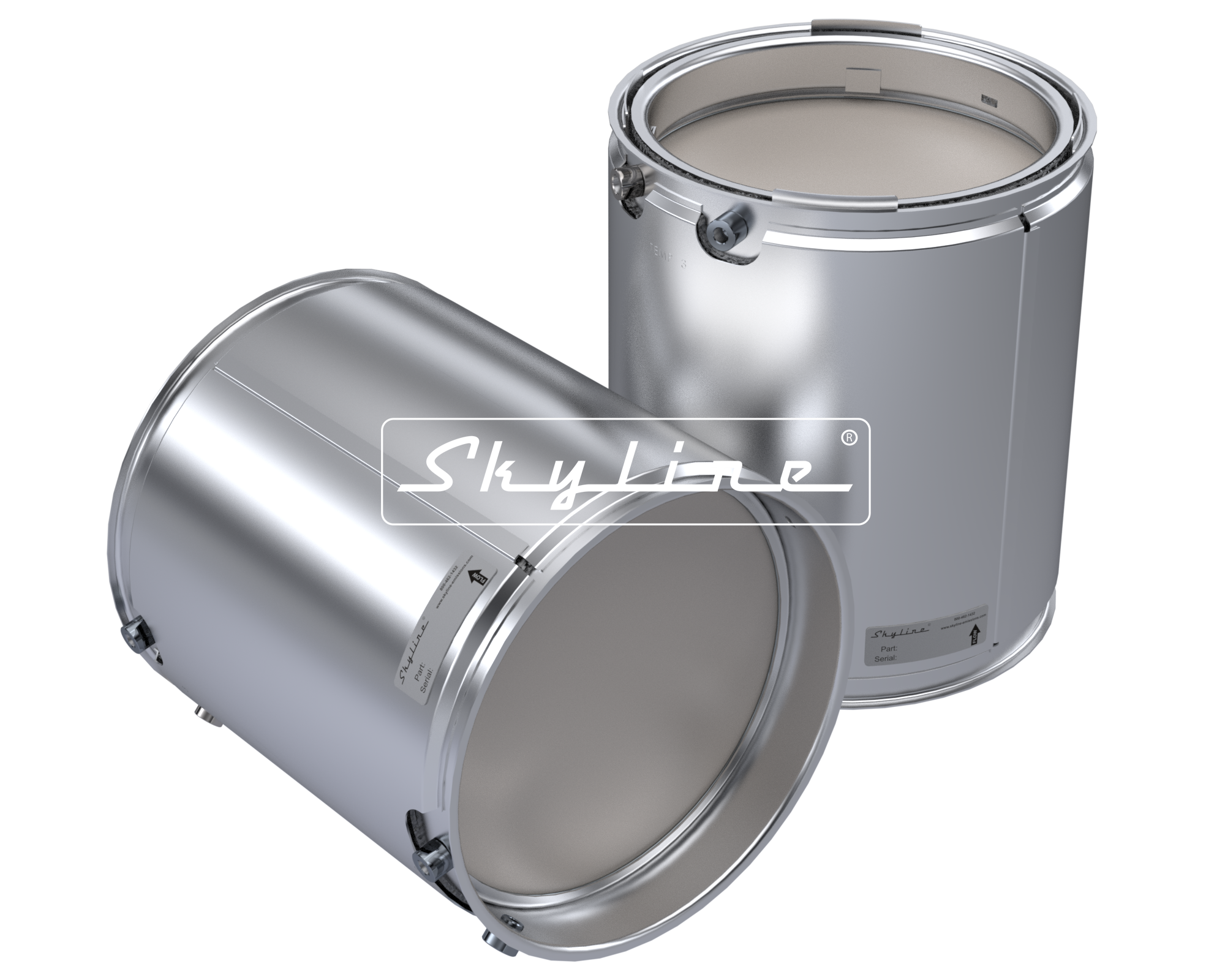 XN1107 New Skyline DPF - Cummins / Paccar / Navistar (Clamps & Gaskets Included)