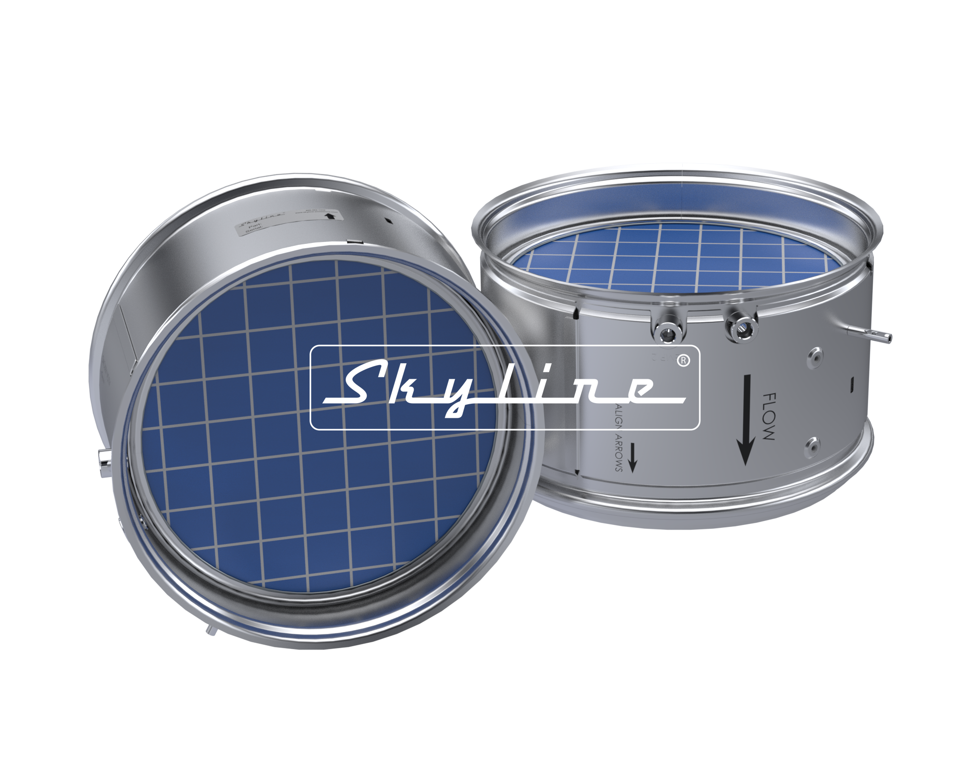 XQ0711 New Skyline DPF - Cummins X12 & X15 (Clamps & Gaskets Included)
