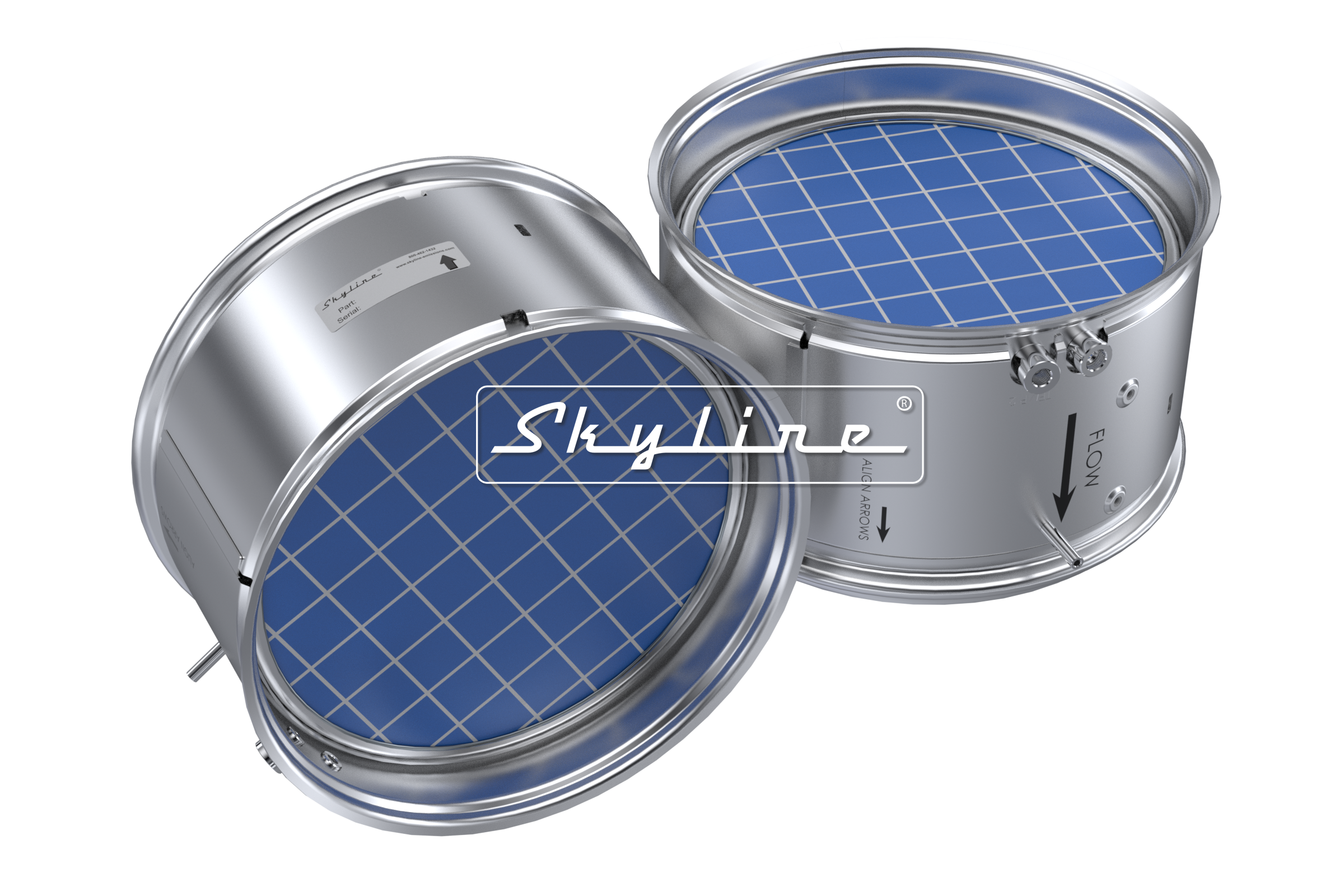 XQ0713 New Skyline DPF - Cummins X15 / X12 (Clamps & Gaskets Included)